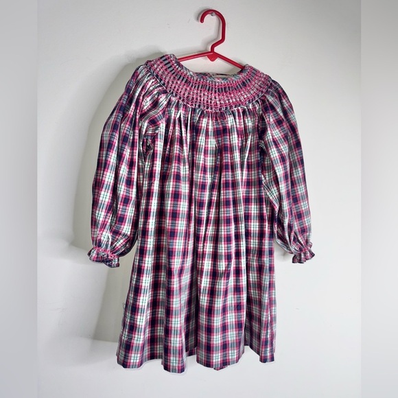 The Beaufort Bonnet Company Smocked Plaid Dress NWT
